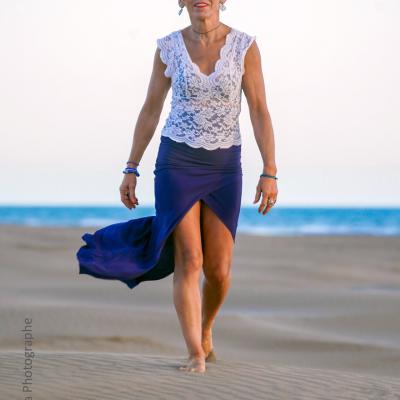 Odile à l'Espiguette