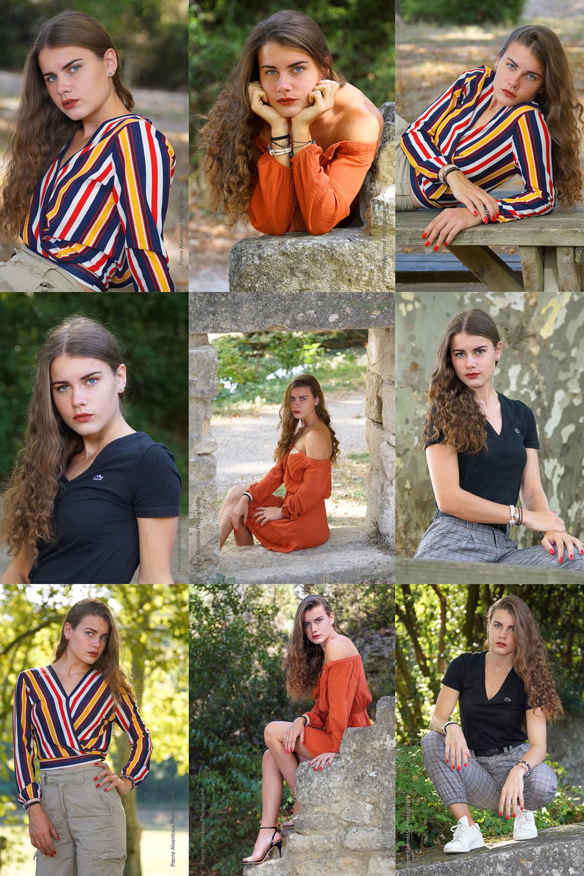 Double book modèle débutante Emma - 2 shooting en extérieurs (2/3)