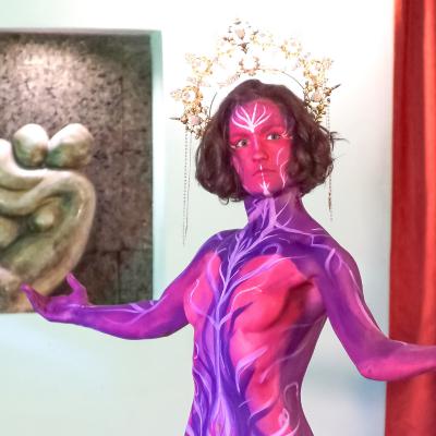 Dance et peinture médecine - Virginie Rassart et Anaïs